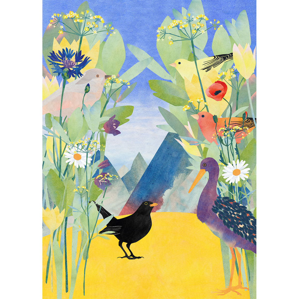 Komar  Vlies Fototapete Twittering 200x280 cm Bild 2