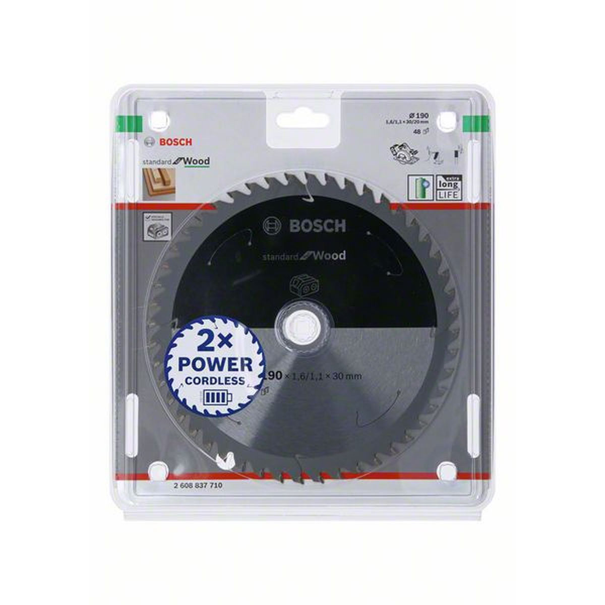 Bosch Kreissägeblatt Holz 190 mm 48 Zähne Bild 1