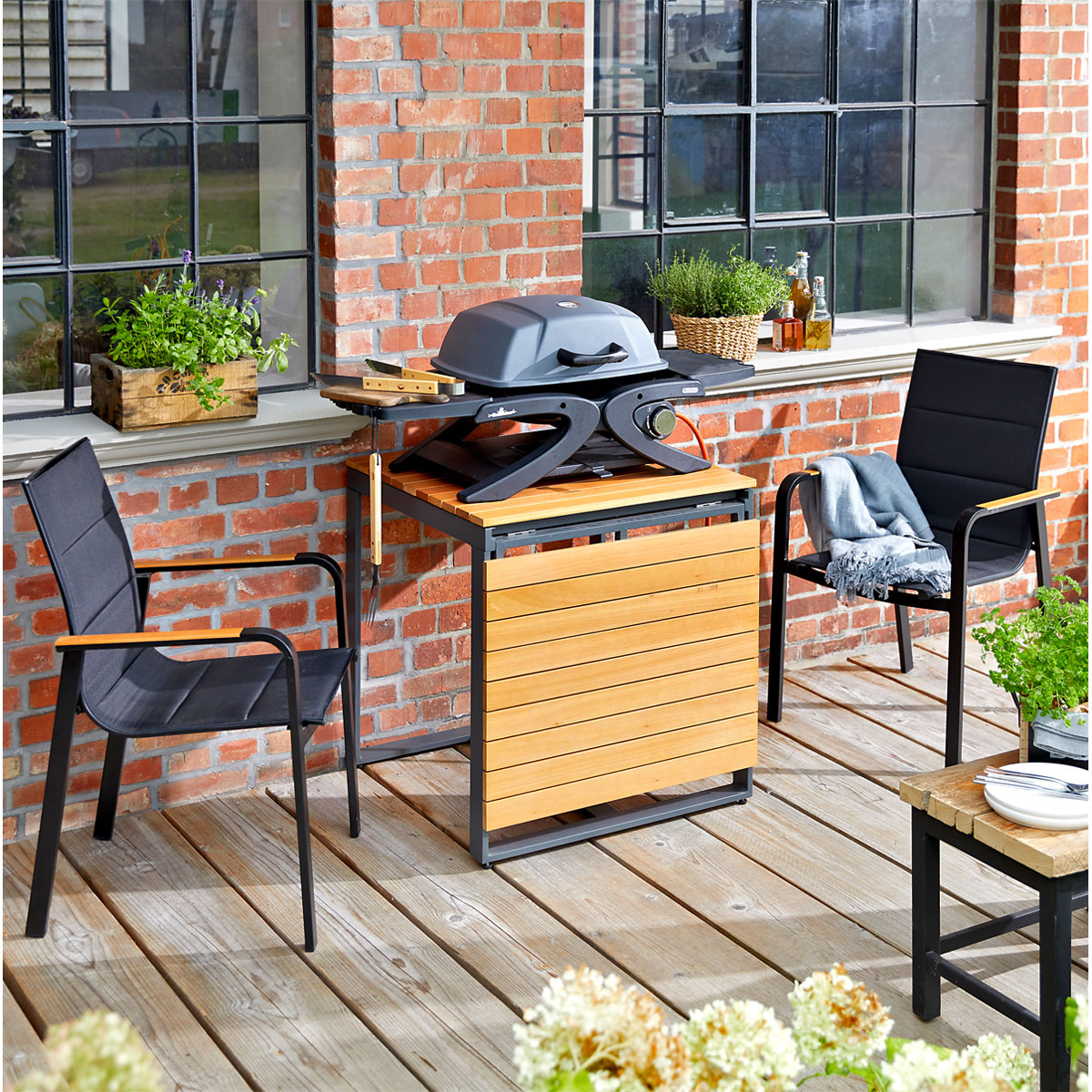 Haveson Stapelsessel Montenegro schwarz Bild 4