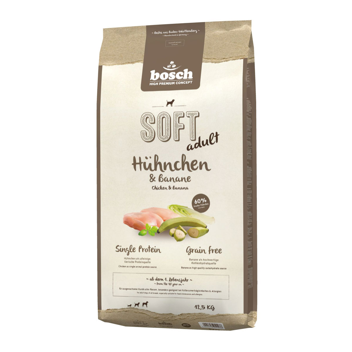 bosch high premium concept Dog Soft Hühnchen und Banane 12,5kg
