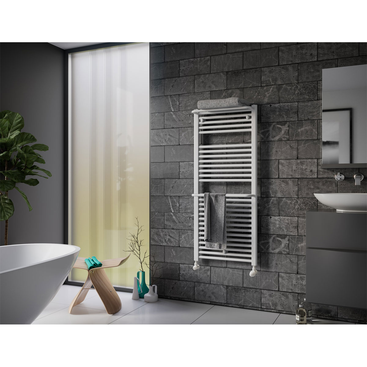 Ximax  Badheizkörper Plus 1172 x 500 mm 576 Watt Weiß