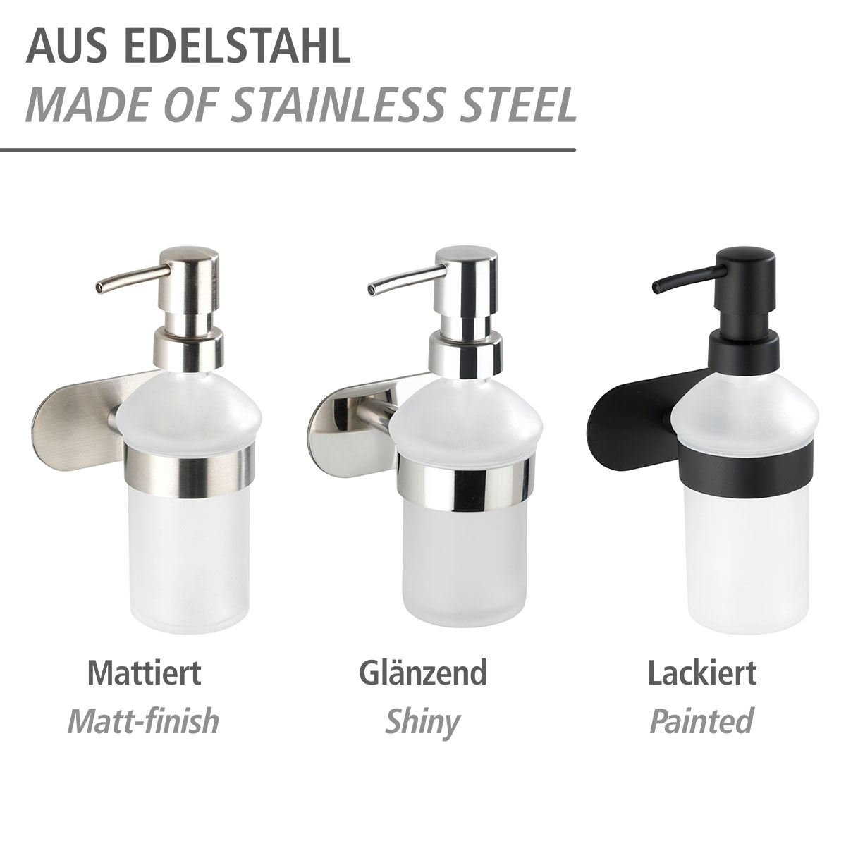 Wenko Turbo-Loc Seifenspender Orea matt ca 200 ml Bild 5