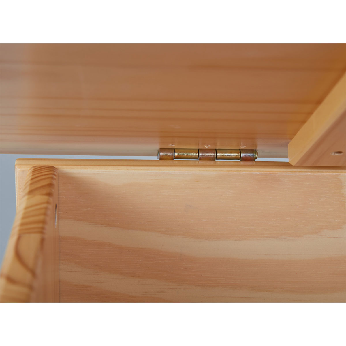 Inter Link Massivholztruhe „Emel“, farblos lackiert, 89x53x47 cm Bild 4