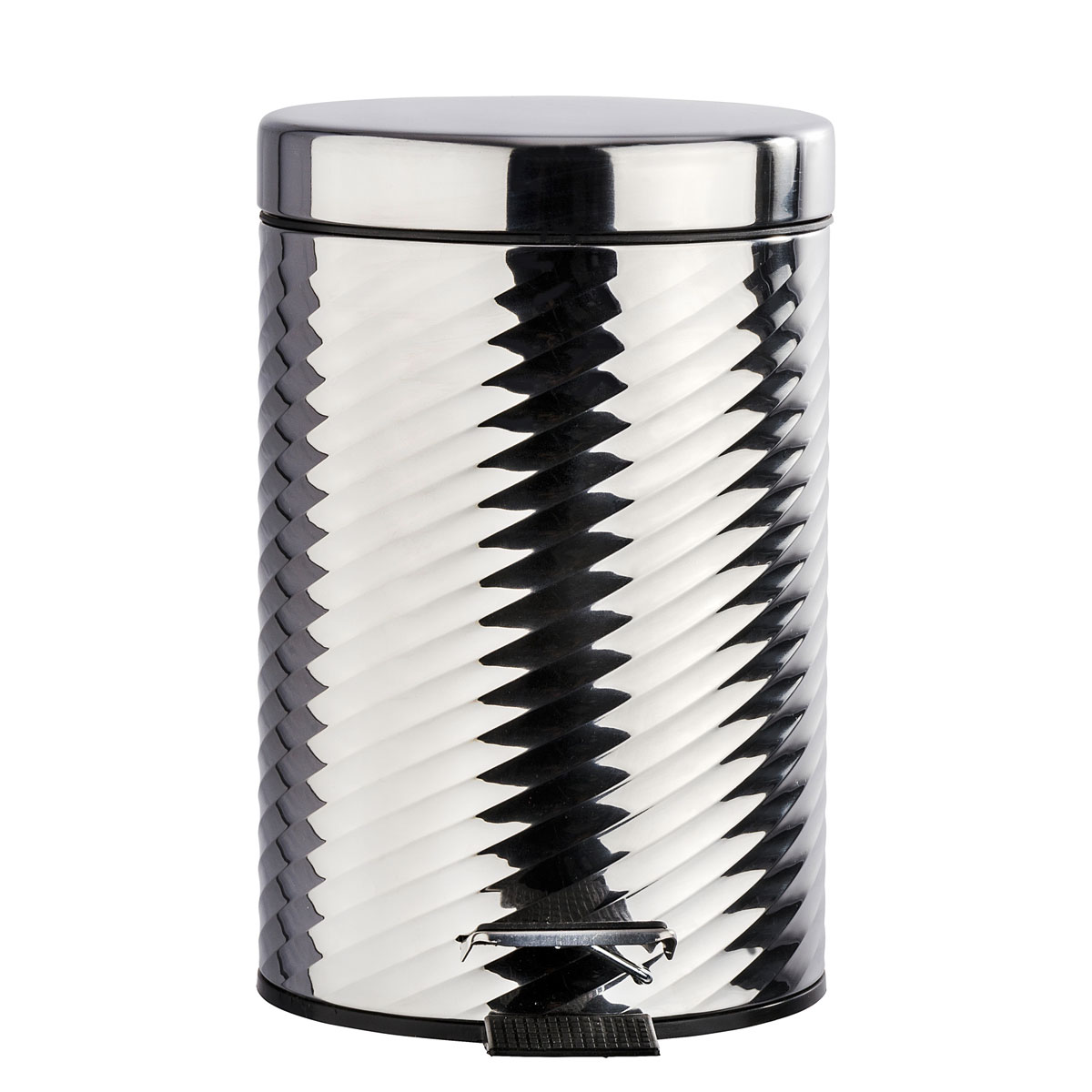 Wenko Kosmetik Treteimer Spiro Glänzend Edelstahl 3 l Bild 2