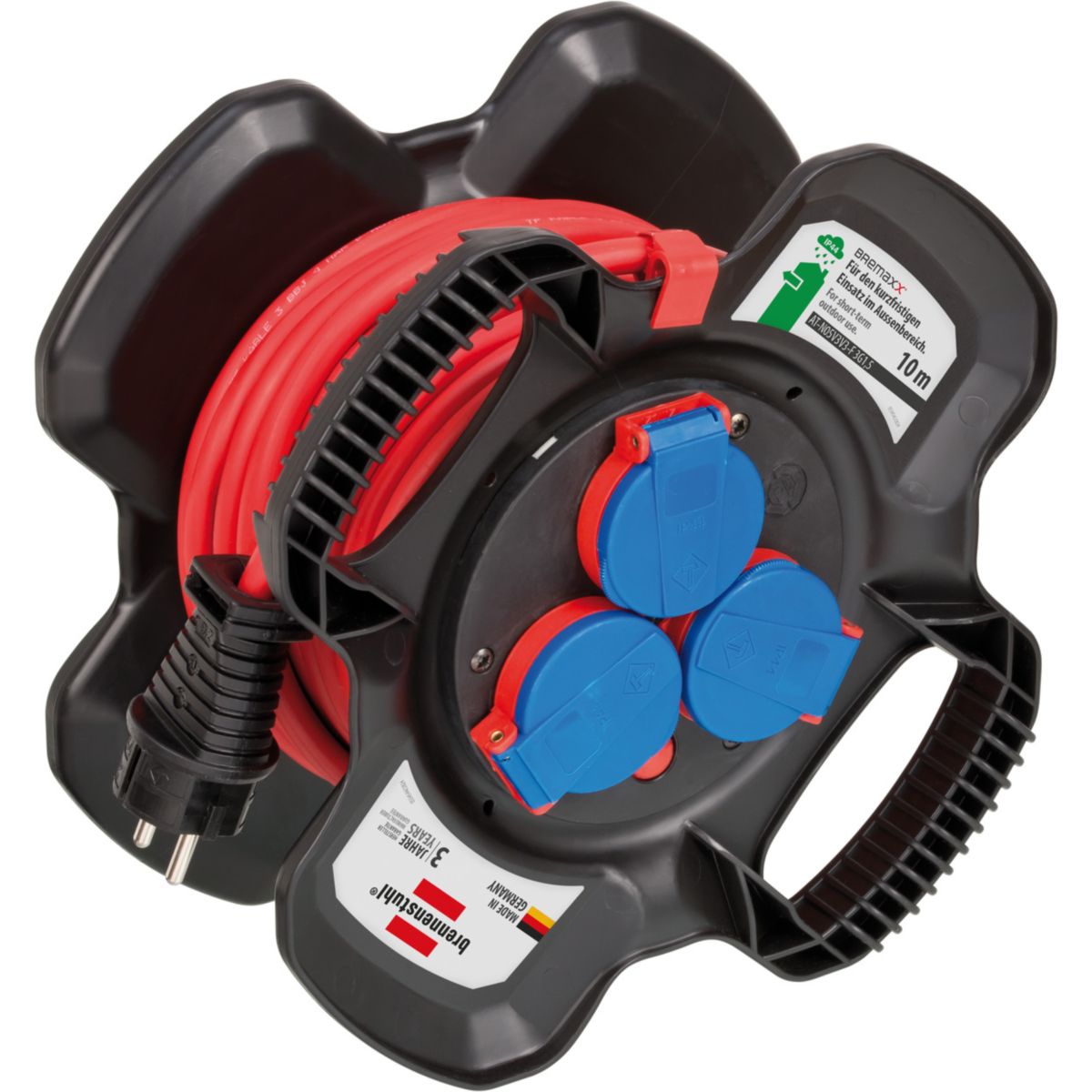 Brennenstuhl Gummi-Kabelhaspel X-Gum BREMAXX-Kabel 10m