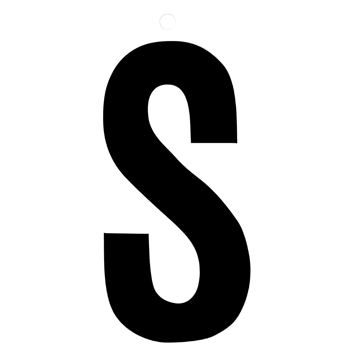 Metafranc Klebebuchstabe S 10 cm schwarz Bild 1