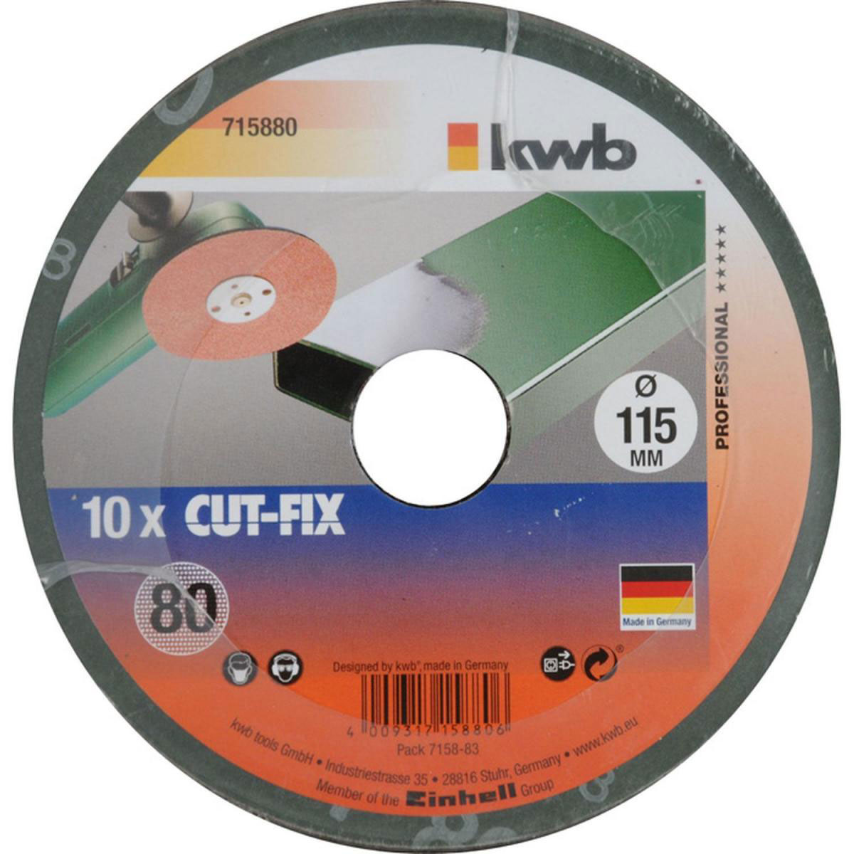 kwb  Fiberschleifscheiben Cut Fix Metallbearbeitung K80 Bild 2