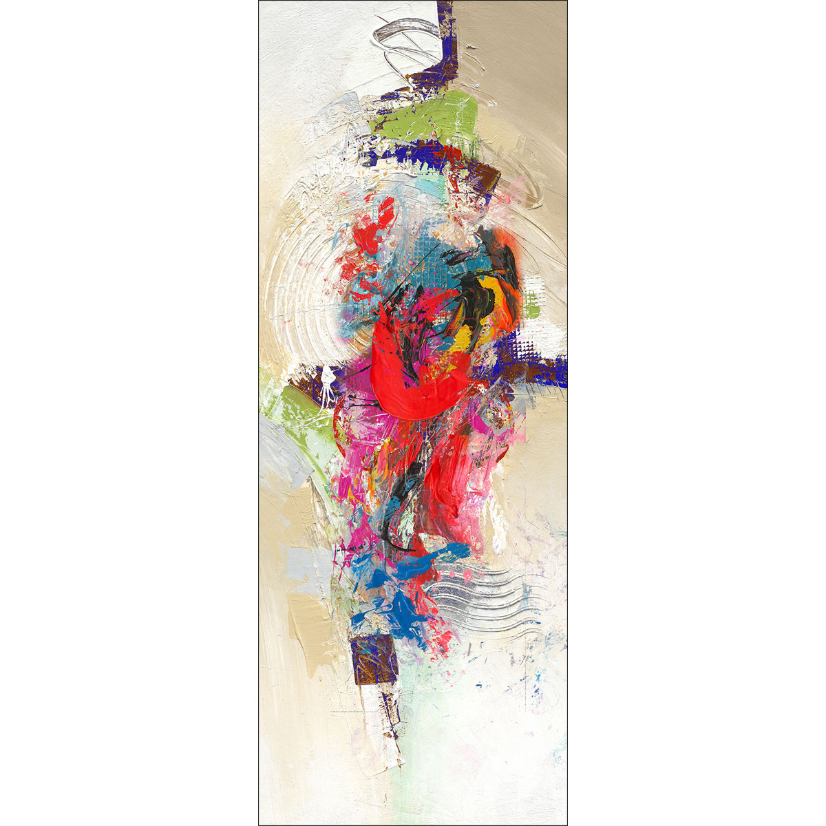Canvas-Art Colourful Abstract 30 x 80 cm