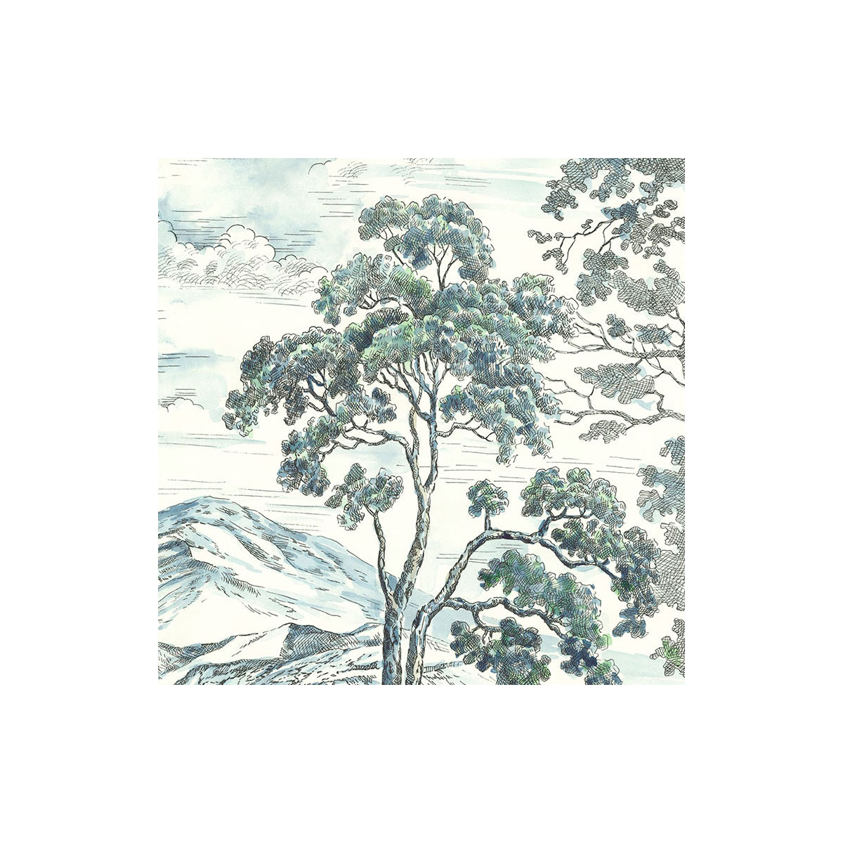 Komar  Vlies Fototapete Highland Trees 250x280 cm Bild 4