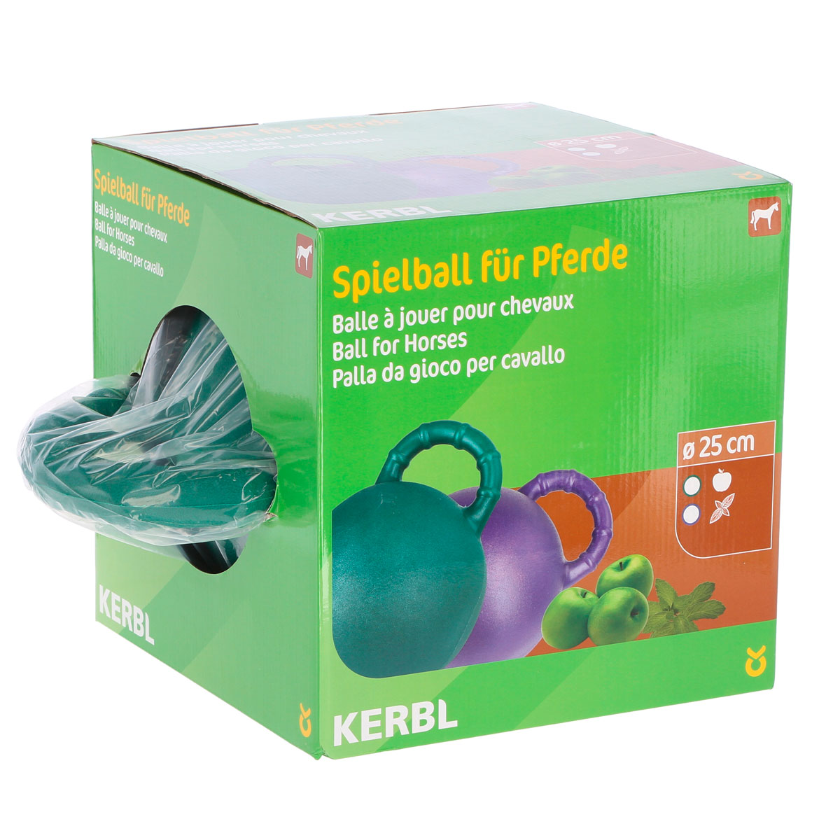 Pferde-Spielball mit Apfelgeschmack Durchmesser 25 cm grün Bild 3