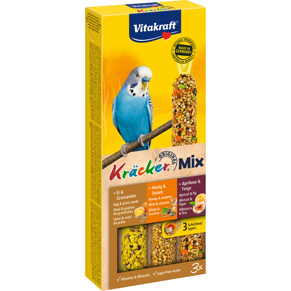Kräcker für Wellensittiche 3er
