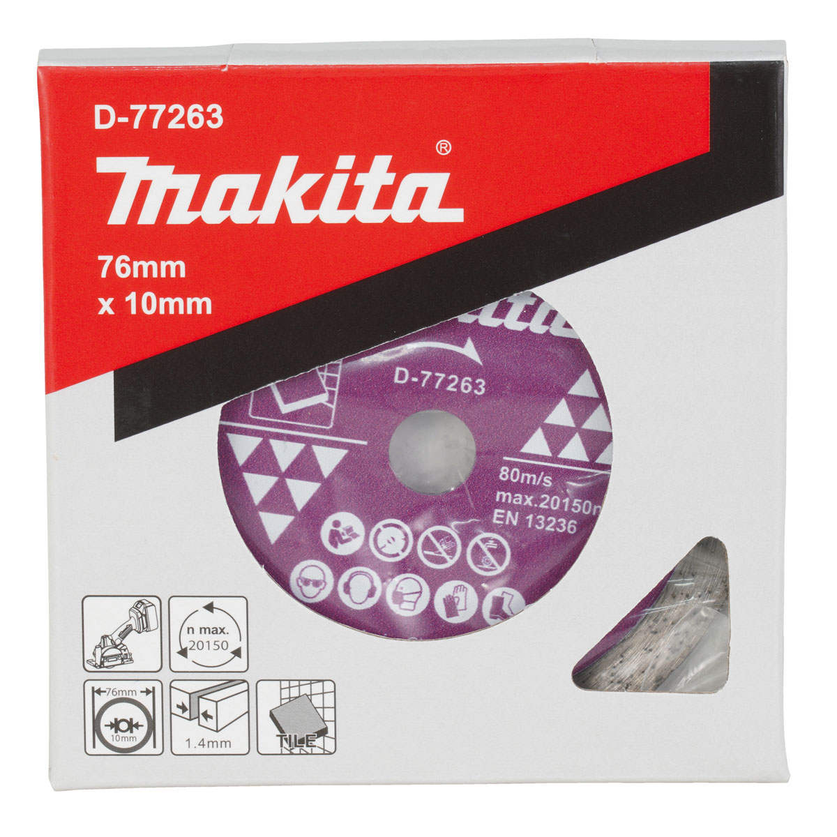 Makita Diamantscheibe 76x1,4x10mm       Bild 2