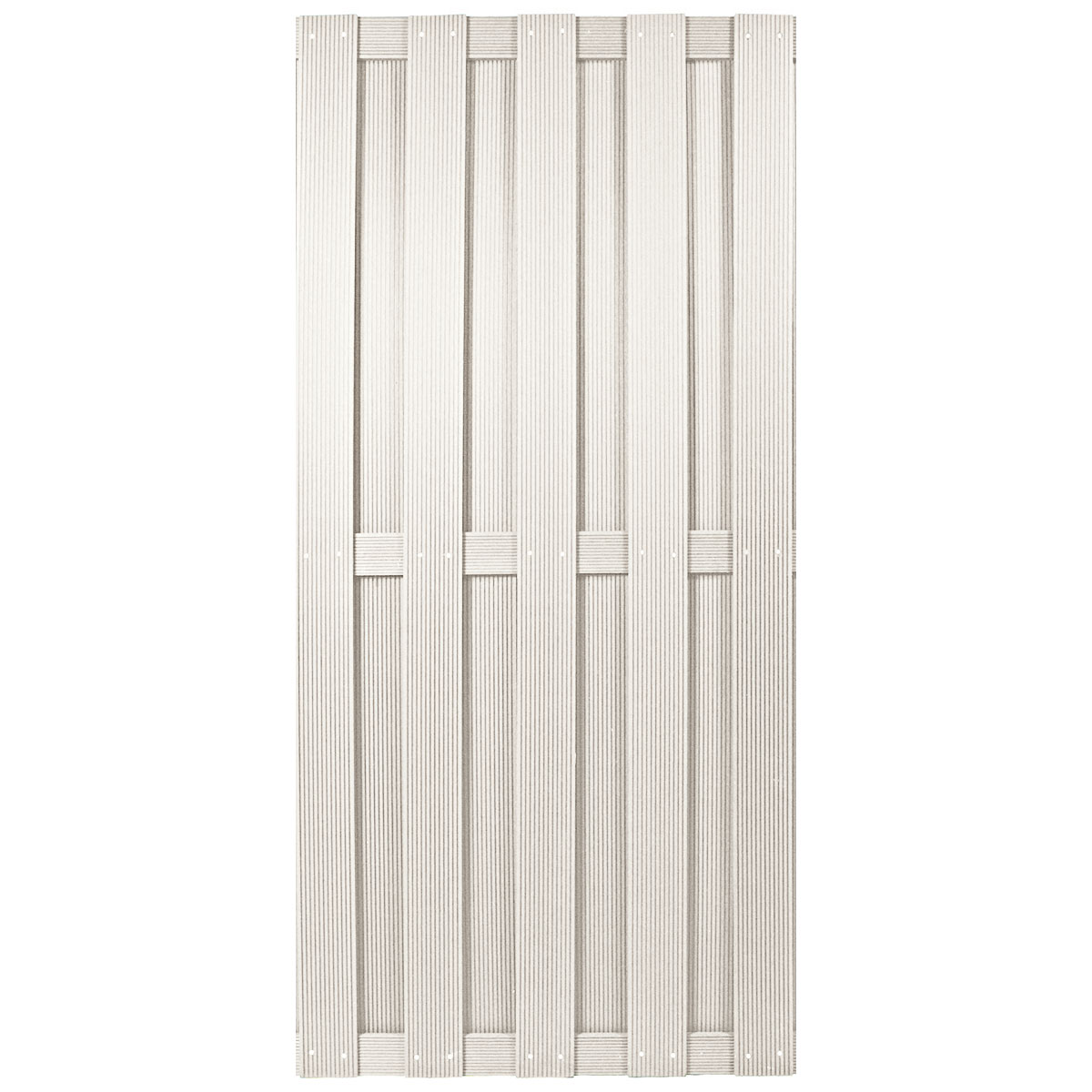 Sichtschutzzaun SHANGHAI silbergrau 90 x 180 cm WPC