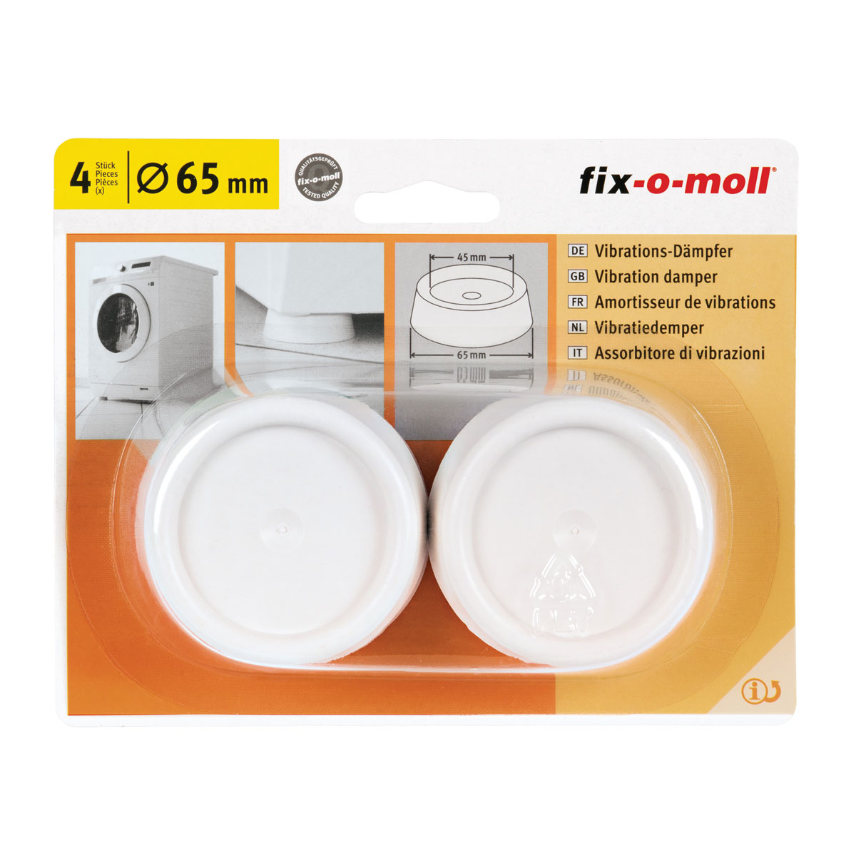 Suki Anschlagstopper klebend 65 mm 4 Stück Bild 2