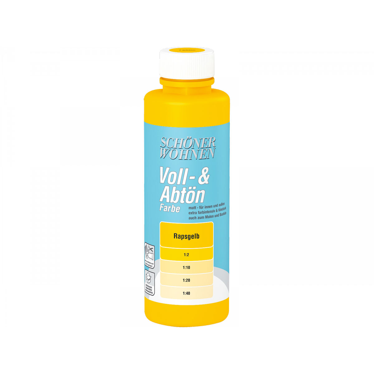 Schöner Wohnen Farbe Voll- und Abtönfarbe Rapsgelb 0,25 L