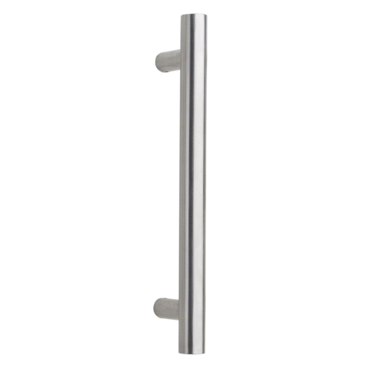 Alpertec Stoßgriff Edelstahl Durchmesser 30 mm Stütze gerade satiniert