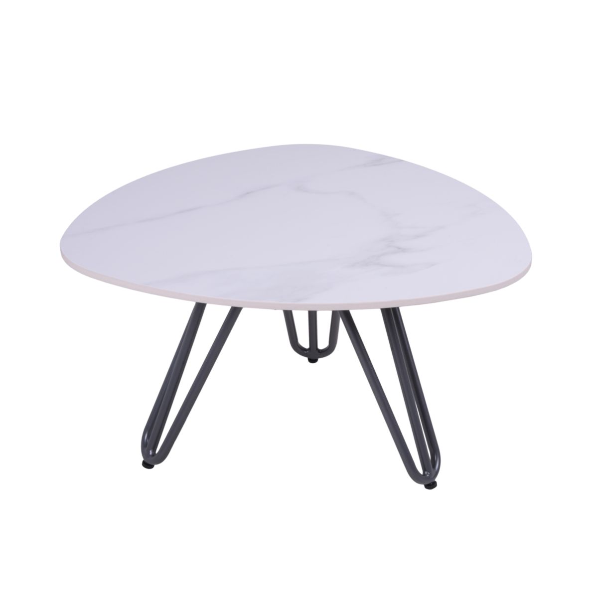 Garden Pleasure Tisch SILENA Aluminium, gesinterter Stein, weiss