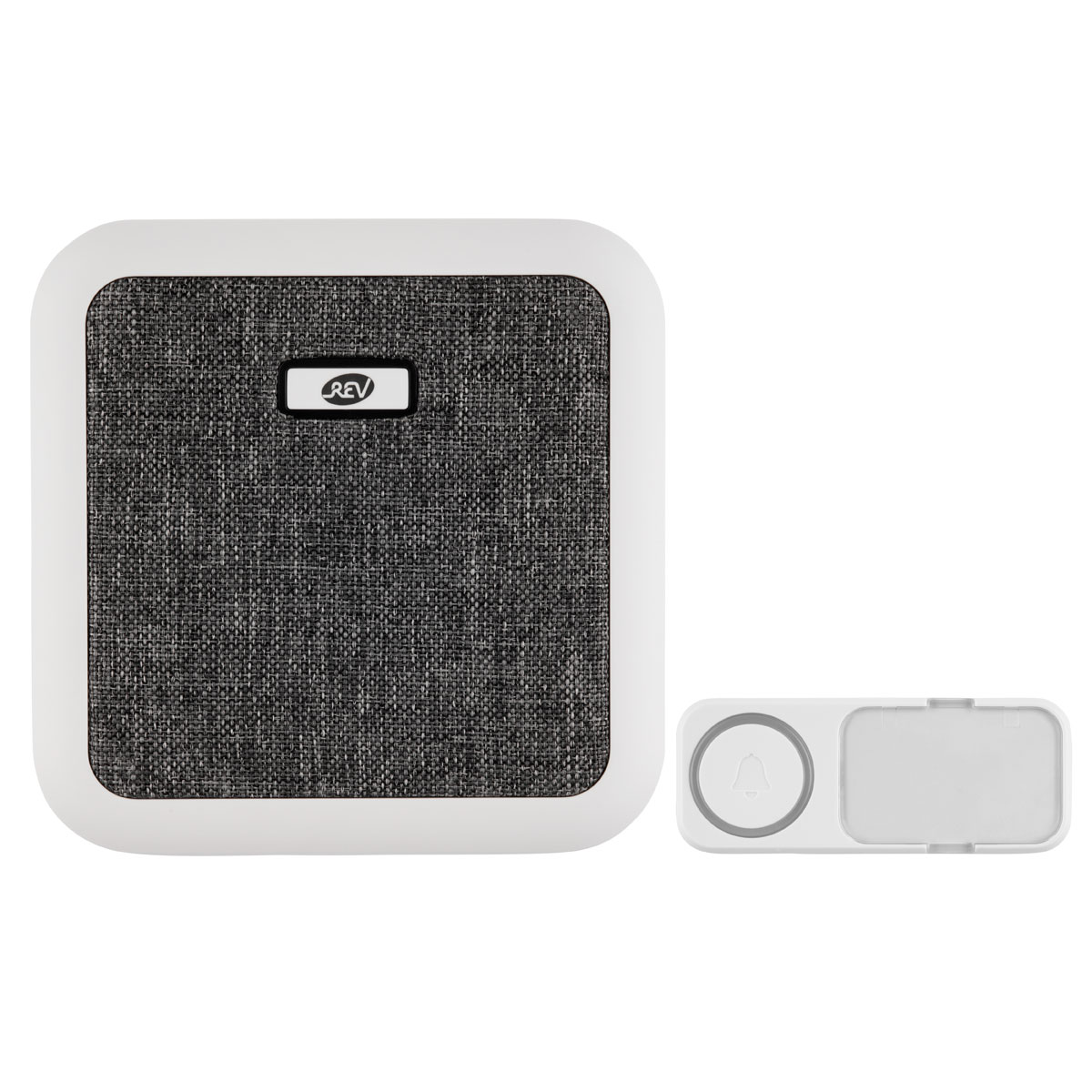 REV Ritter  Funk-Gong mit Taster & Stoffbez.Orchestra Batterie 58 Mel. 150m weiß