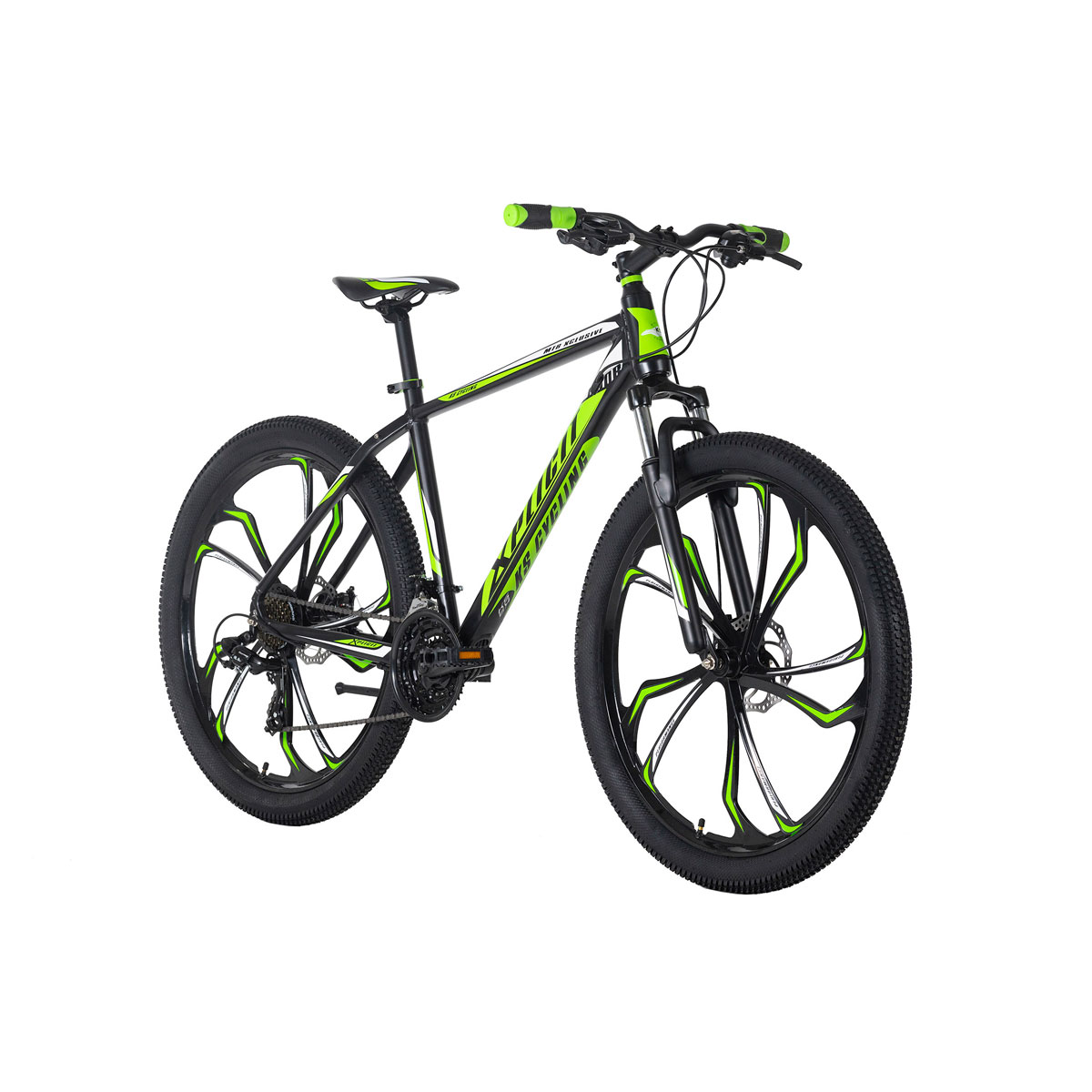 KS Cycling Mountainbike Hardtail 27,5'' Xplicit schwarz-gr und uumln RH 53 cm  Bild 8