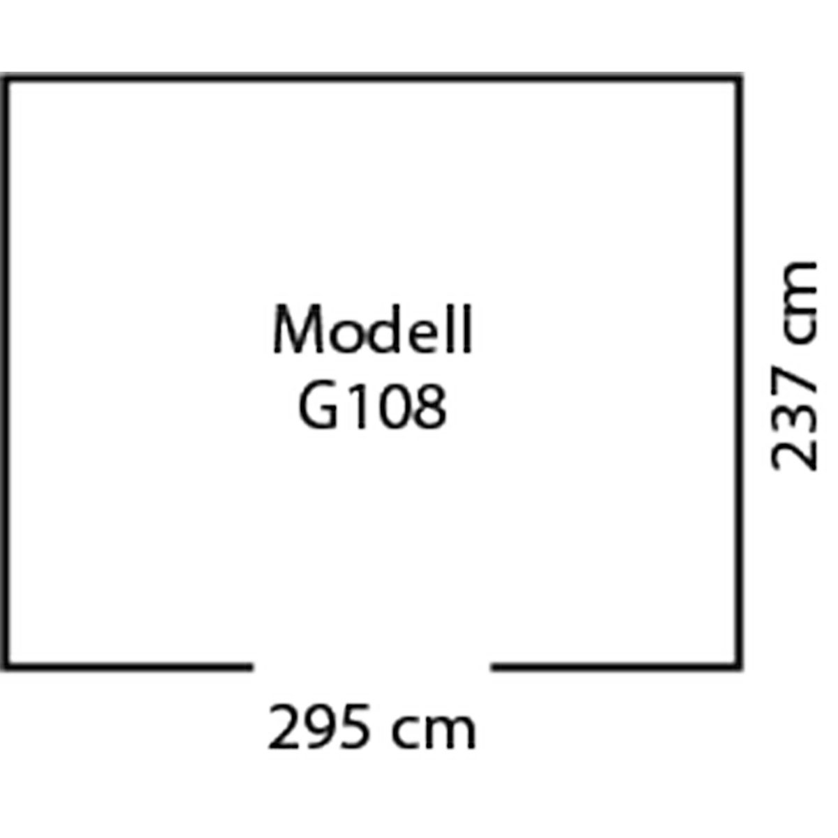 Globel Gerätehaus Dream 6,9m² silber Bild 4