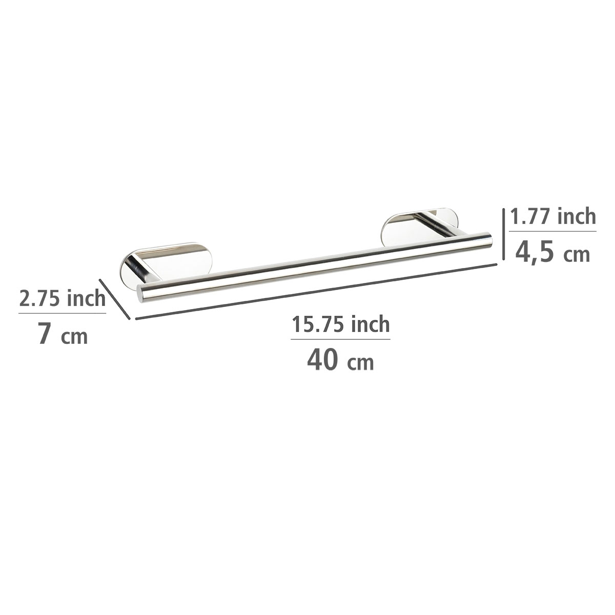 Wenko Turbo-Loc Badetuchstange Orea Shine Bild 4