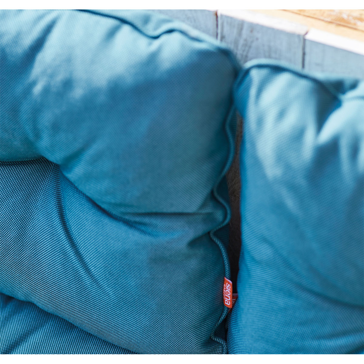 Siena Garden Sitz-/Rückenkissen Almaaz 4-teilig für Euro-Palette petrol Bild 3