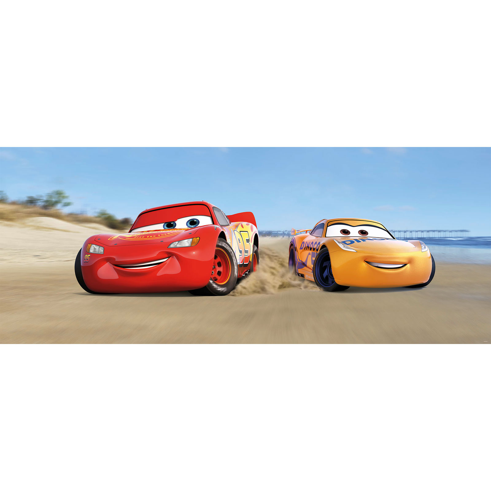 Komar  Vlies Fototapete Cars3 Beach 100x250 cm Bild 2