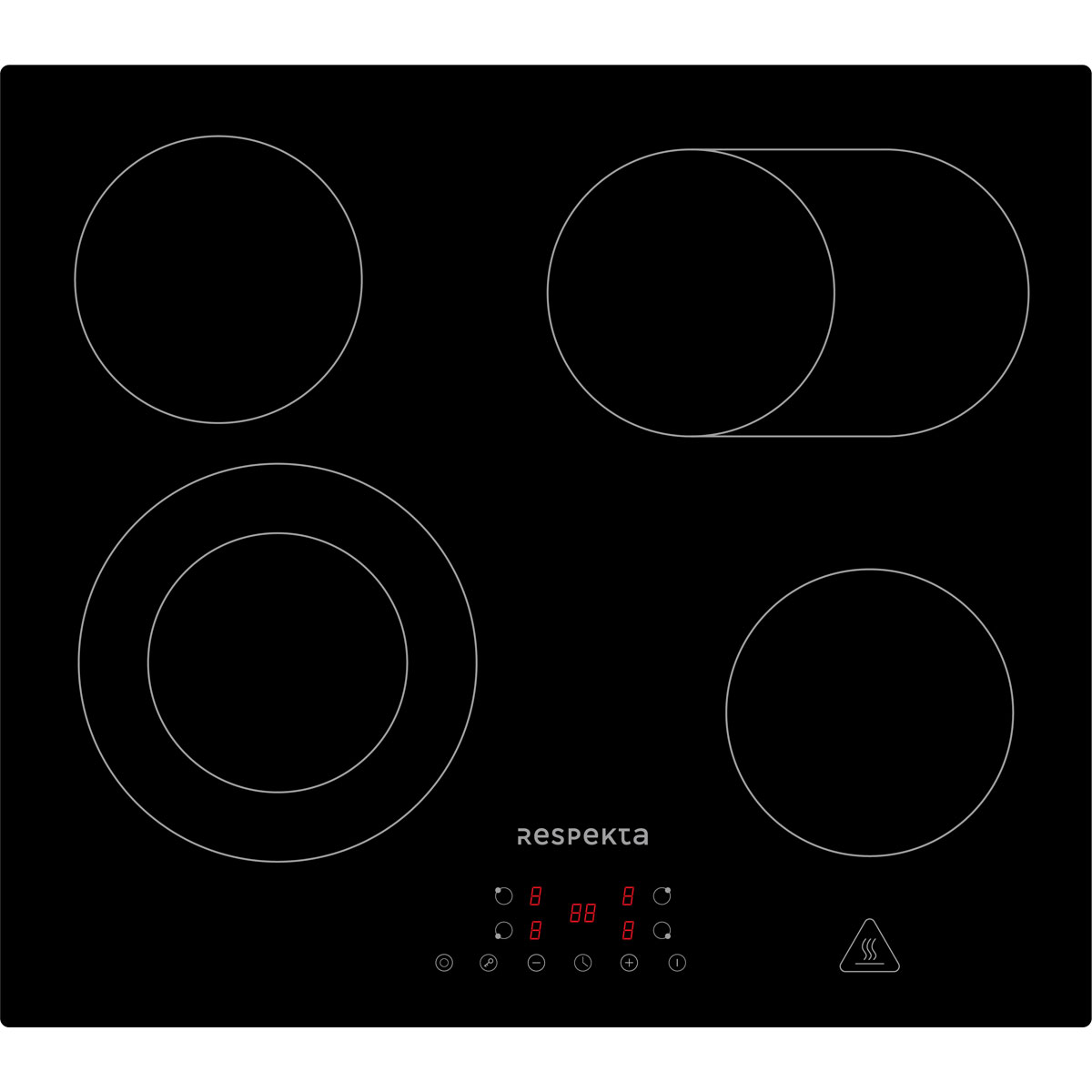Respekta Glaskeramik-Kochfeld ca 59 x 5 x 52 cm Bild 2