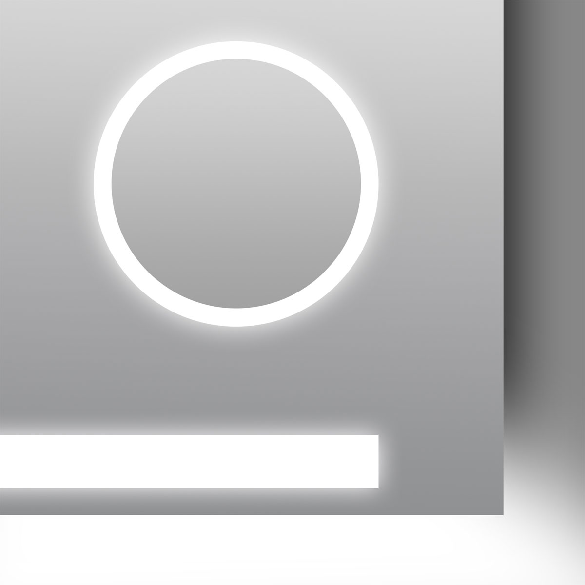 DSK  Design LED Lichtspiegel Silver Rey 60 x 70 cm Bild 6