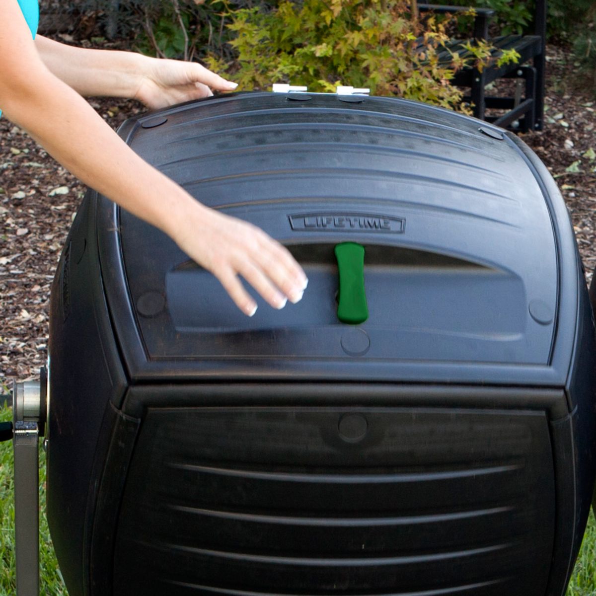 Lifetime Komposter Kompost-Zwilling 380 L 79,4x143,5x110,4cm Bild 5