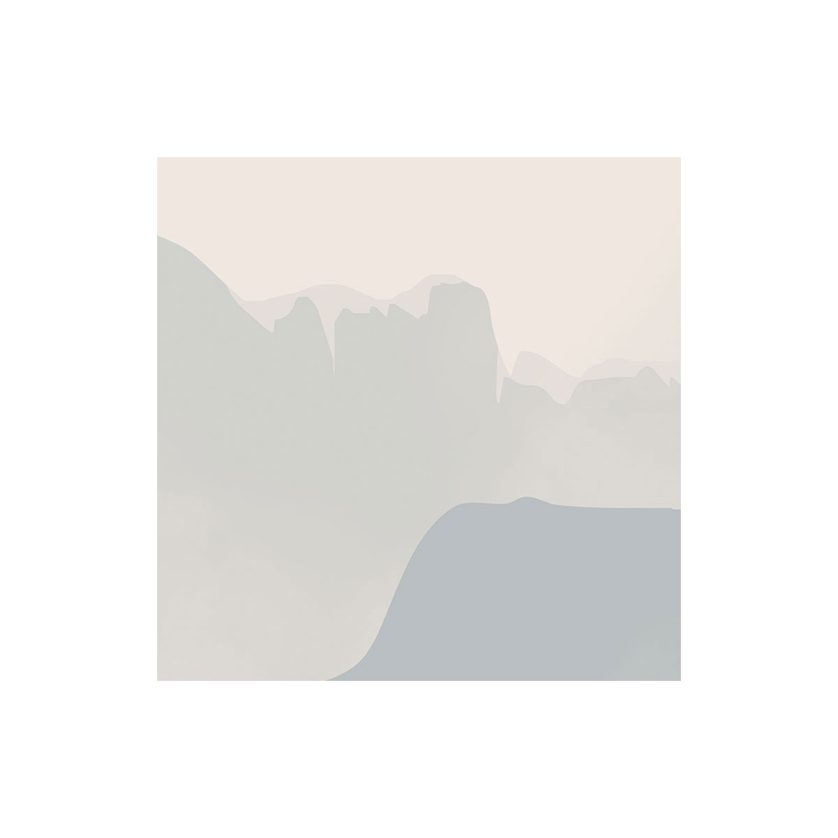 Komar  Selbstklebende Vlies Fototapete rund Blue Valley Durchmesser 125 cm Bild 7