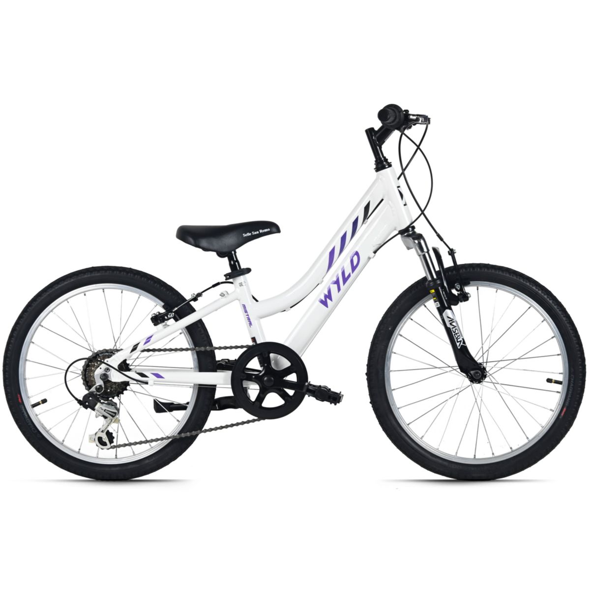 Adore WYLD Kinderfahrrad 20" Mistral Weiß 6 Gänge RH 27 cm - Ab 6 Jahre
