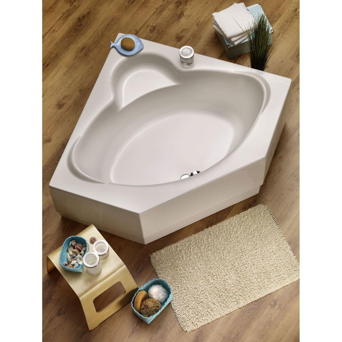 Ottofond Eckwanne Miami 125 cm weiß Bild 2