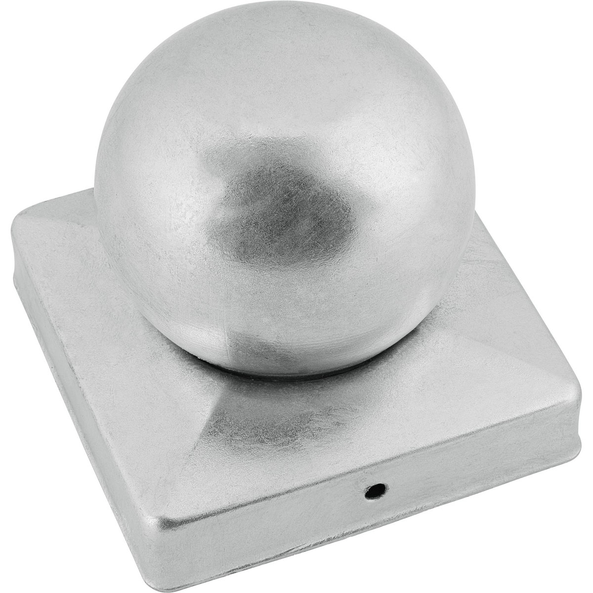 Connex Pfostenkappe mit Kugel 9 x 9 cm feuerverzinkt