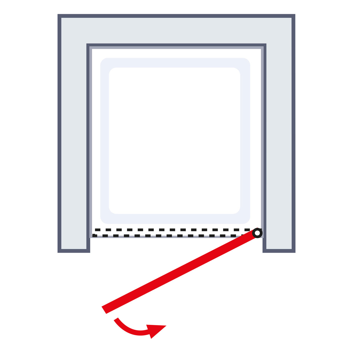 Schulte ExpressPlus Sunny Drehtür in Nische Bild 5