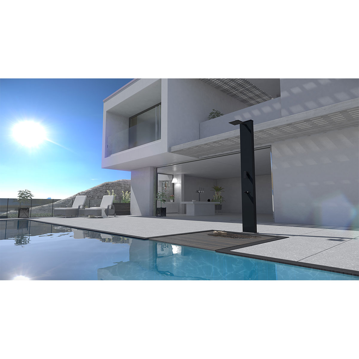 Solardusche Straight Line Bild 2