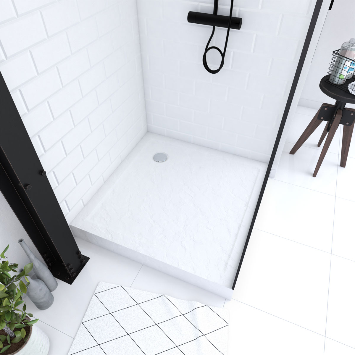 Aurlane Duschboard 90 x 90 x 4 cm Bild 2