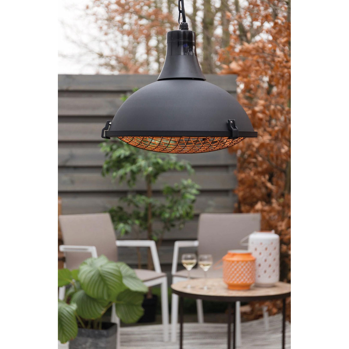 SUNRED Hängeheizstrahler Indus II Bright Hanging Black 2100 Watt Bild 3