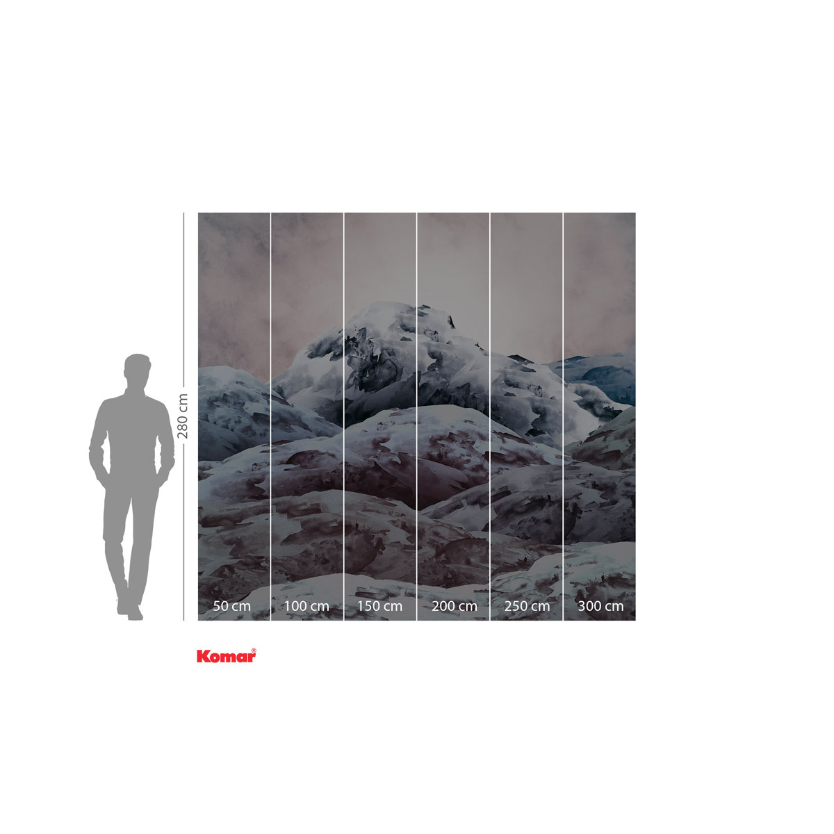 Komar  Vlies Fototapete Shadow Mountain 300x280 cm Bild 3