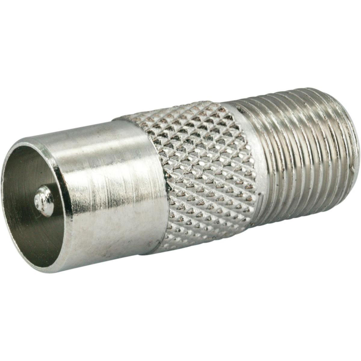 Schwaiger Adapter für IEC-Buchse/F-Stecker silber