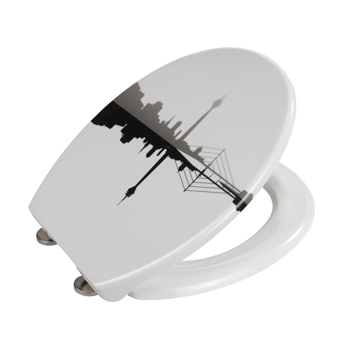 Wenko Premium WC-Sitz Düsseldorf antibakteriell mit Absenkautomatik Bild 3