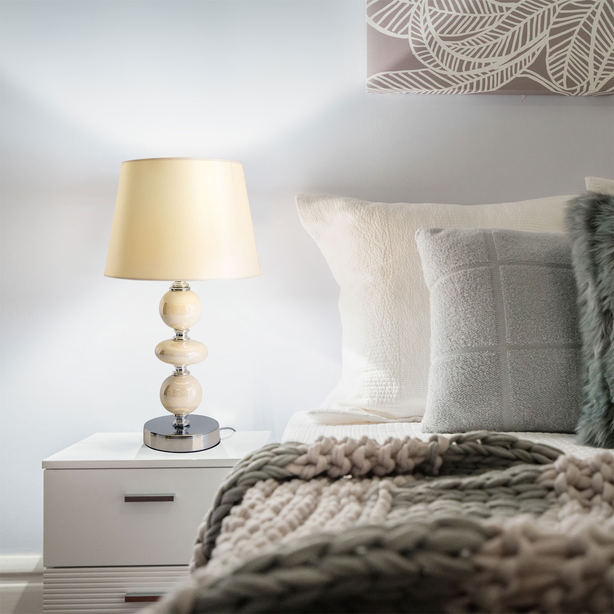 näve Tischleuchte Araga beige Bild 2