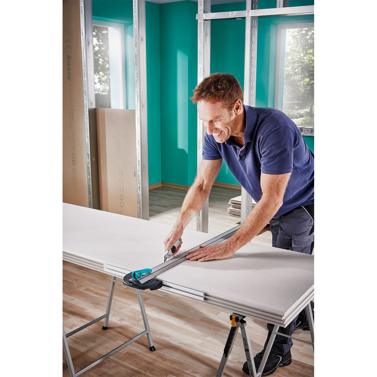 Wolfcraft  T-Schiene mit Parallelschneider Bild 3