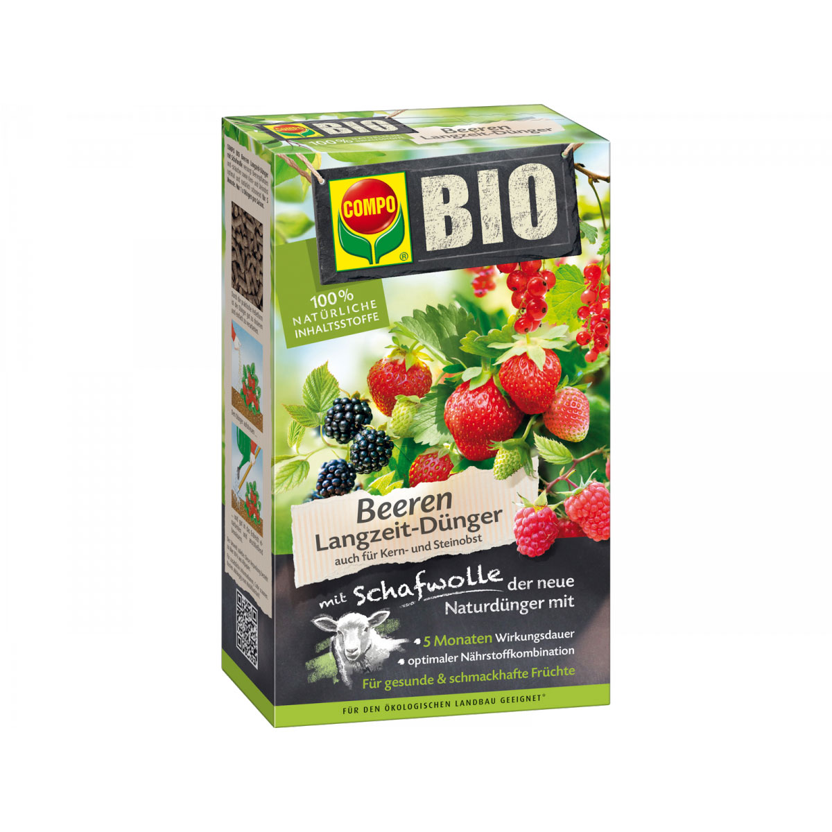 Compo BIO Beeren Langzeit-Dünger mit Schafwolle 0,75 L Bild 2