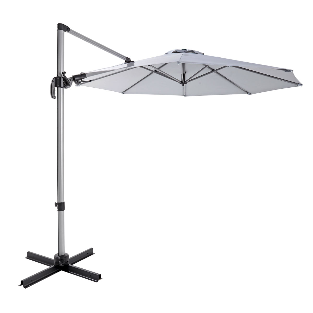Haveson Ampelschirm Catania 300 cm silbermetallic