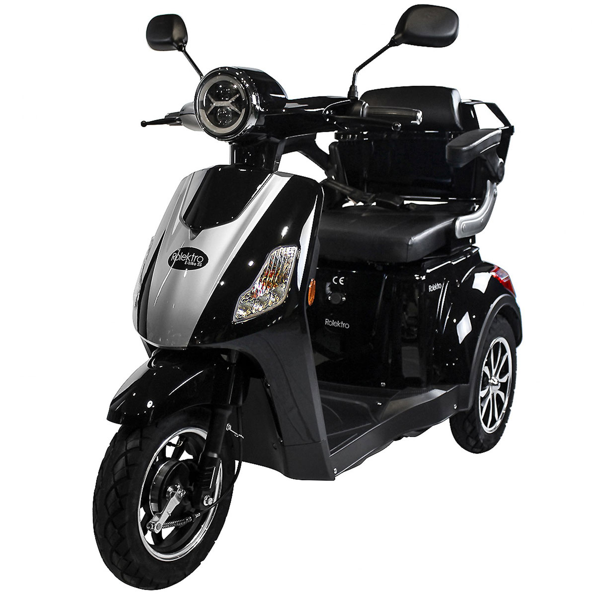 Rolektro E-Dreiradroller „25 V.2“ 1000 W, schwarz Bild 4