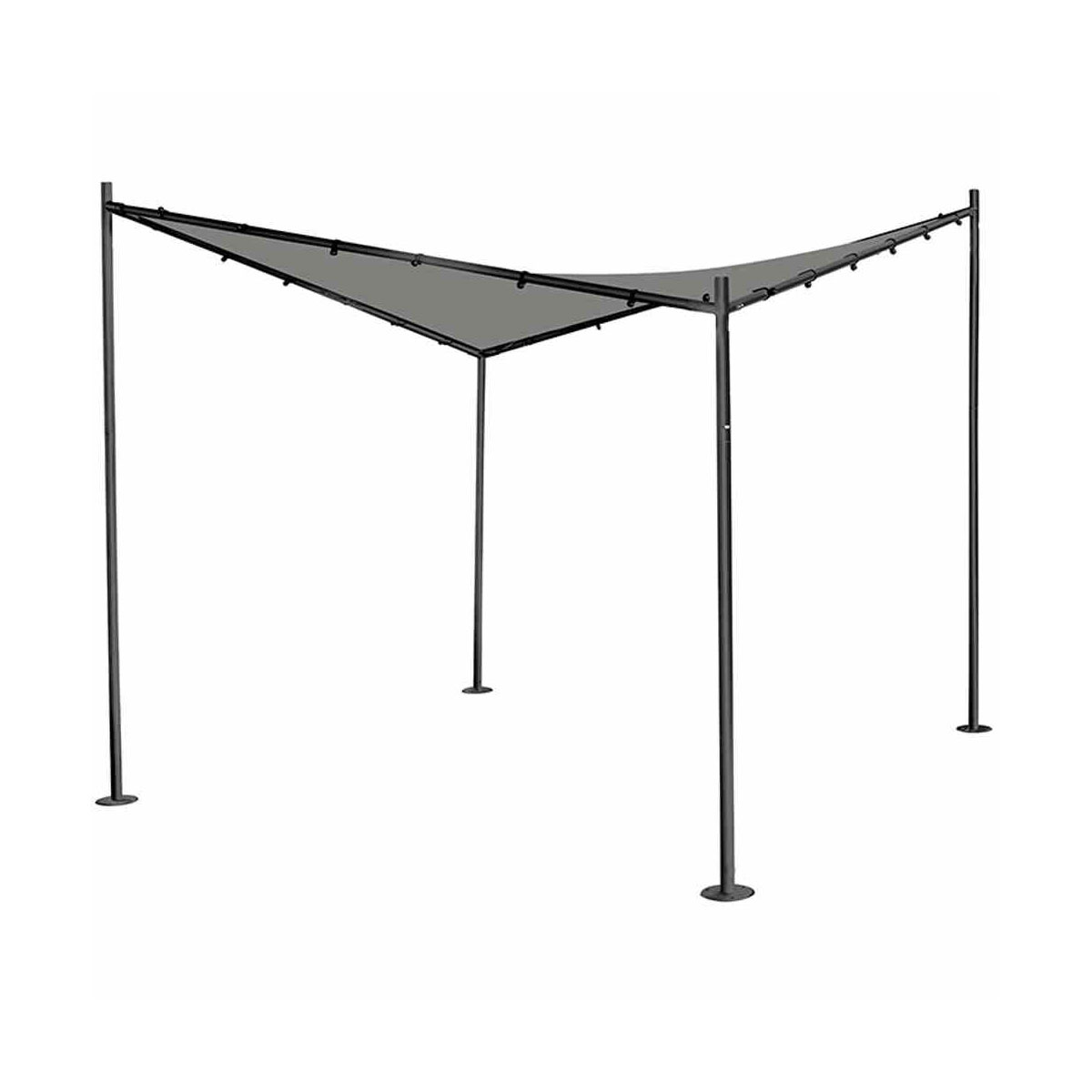 Siena Garden Pavillon „Berlino“, 300x300 cm, hellgrau Bild 1