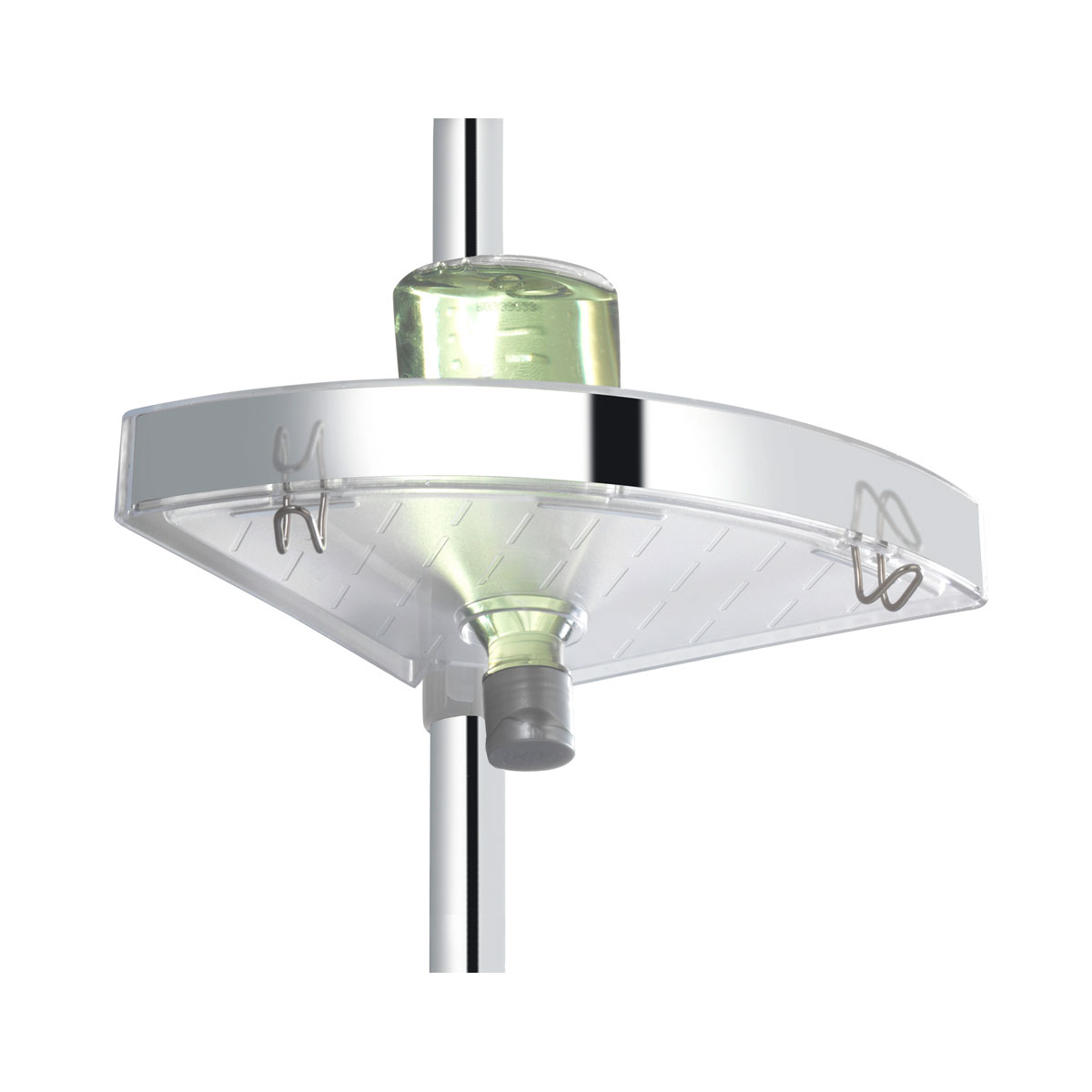 Wenko  Teleskop Duschecke Premium glänzend mit 3 Ablagen und Spiegel Bild 8