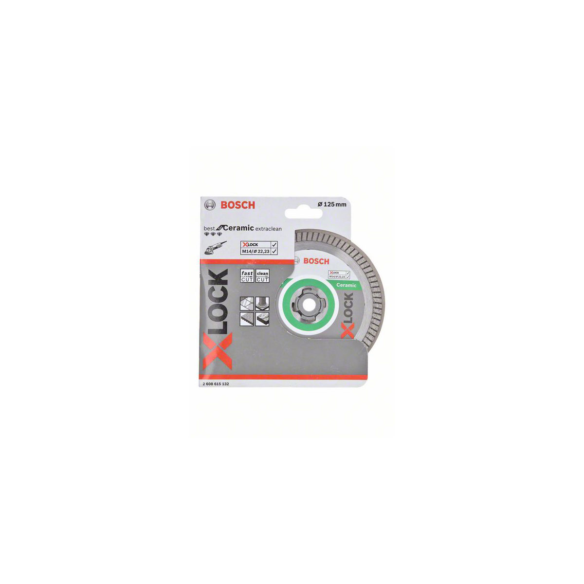 Bosch Professional  Diamanttrennscheibe X-Lock Extraclean 23 x 1,6 x 10 mm Bild 2
