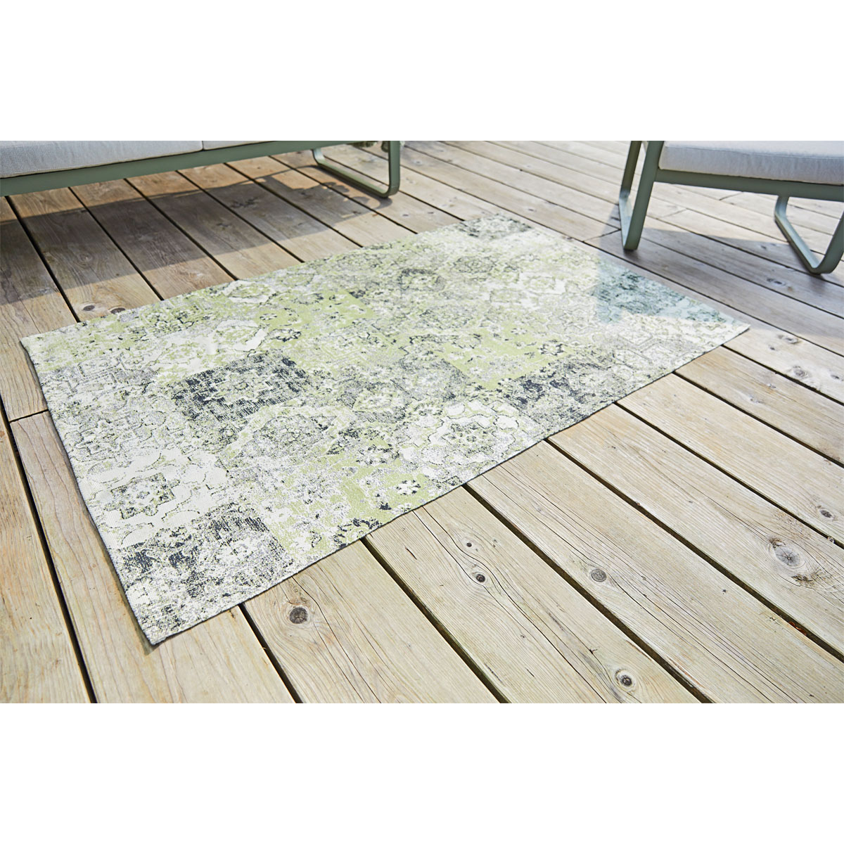 Haveson Outdoorteppich Deluxe grün/grau 120 x 180 cm Bild 7